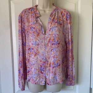 Cloth & Stone Multicolor Button-Up Blouse